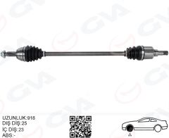 GVA 4433104 ÖN AKS KOMPLE SAĞ FORD YENI COURIER 17> 1.5-1.6 TDCI -1.0 ECOBOOST