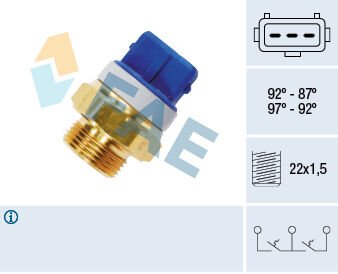 FAE 37920 FAN MÜŞÜRÜ 87-92c PARTNER-BERLINGO-P205-P306-P405-EXPERT-JUMPY-XSARA-ZX 1.1-1.4-1.6-1.9
