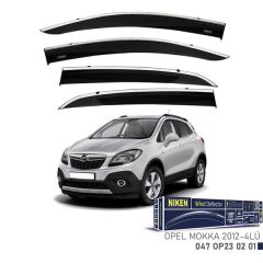 NIKEN 047OP230201 KROMLU CAM RÜZGARLIĞI OPEL MOKKA 2012- 4LÜ