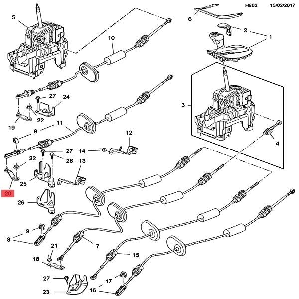 OE-OPEL 13389523 ASTRA J INSIGNIA A VITES TEL KOLU OTOMATIK SANZUMAN