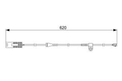 BOSCH 1987474955 BALATA FISI ARKA BMW E38