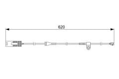 BOSCH 1987474955 BALATA FISI ARKA BMW E38