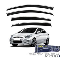 NIKEN 047HY100201 KROMLU CAM RÜZGARLIĞI HYUNDAI ACCENT BLUE 2012- 4LÜ