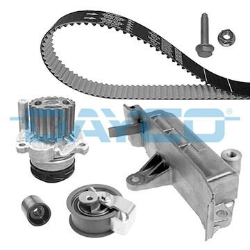 DAYCO KTBWP4153 DEVİRDAİMLİ TRİGER SETİ 120x300 T5-CADDY-PASSAT-JETTA-GOLF-POLO-A3-LEON 1.4-1.9TDI BJB-AXB-AMF-BLS