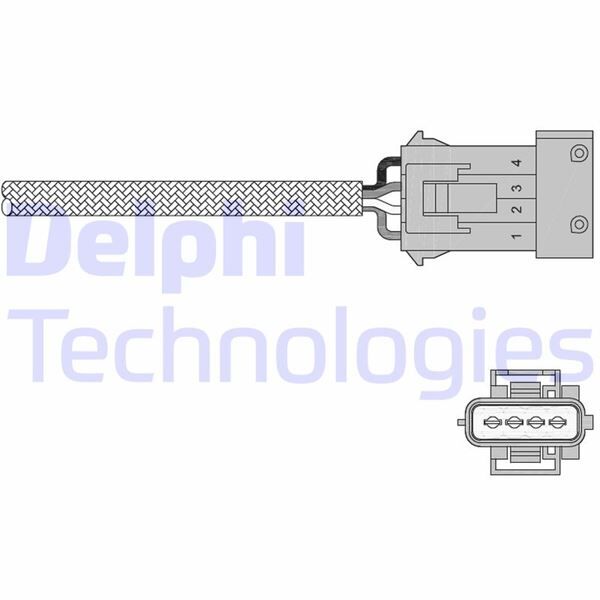 DELPHI ES20258-12B1 OKSİJEN SENSÖRÜ P206-P306-P307-P406-P407-PARTNER-BERLINGO-C2-C3-C5-SAXO-XSARA 1.4-1.6-1.8 16V 98-05