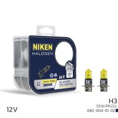 NIKEN 0620040102 NIKEN 12V H3 55W SARI IŞIK AMPUL PK22s 2800K