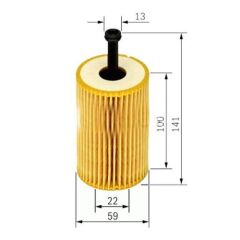PSA 1109.AN YAĞ FİLTRESİ PARTNER-BERLINGO 96- -P106 97- -P206 98- -P306 93-01 -P307- C3 02 - 1.4-1.6 16V