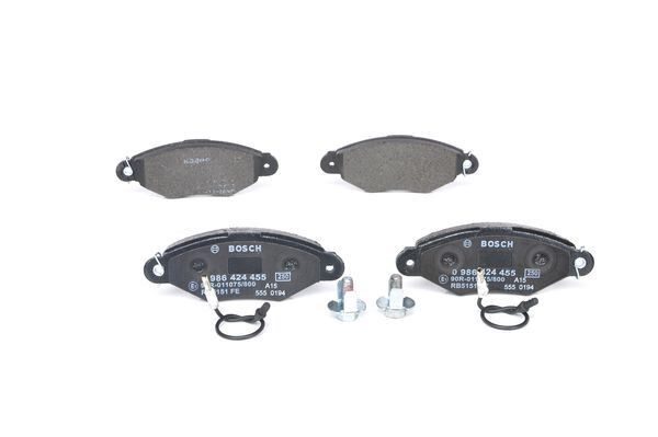 BOSCH 0986424455 ÖN FREN BALATASI RENAULT KANGOO 97> CLIO SYMBOL I 98> CITRO N XSARA 97>02 PEUGEOT 306 96>01