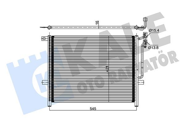 KALE 376800 KLIMA RADYATORU BMW E46 M43 M52 M54 N40 N42 N45