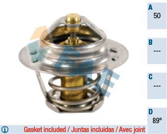 FAE 5205089 TERMOSTAT CONTASI OLAN NISSAN 89 MEGANE CLIO KANGOO LAGUNA 1.4-1.6 16V