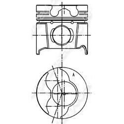 YENMAK 31-04176-050 MOTOR PİSTON SEGMAN 0.50 82.70 LAGUNA 95>01 MEGANE I 96>03 2.0 F3R