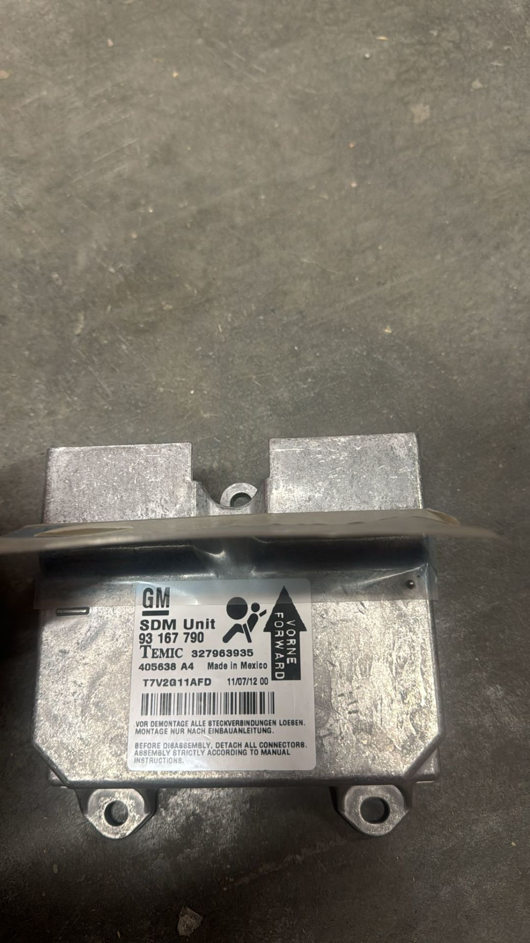 OE-OPEL 93167790 CONT UNIT