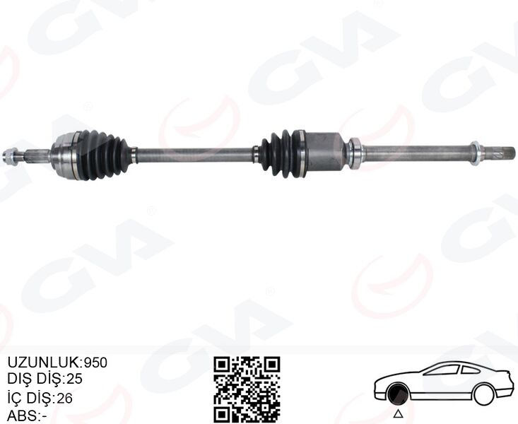 GVA 4419024 KOMPLE AKS SAĞ DUSTER 10- 1.5 DCI 1.6 16V 5 İLERİ 6 İLERİ
