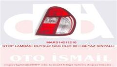 MARS 511216 STOP LAMBASI DUYSUZ SAĞ CLIO 02 >BEYAZ SİNYALLİ