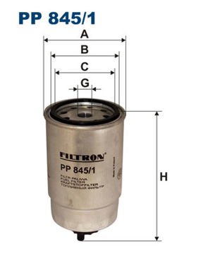 FILTRON FILT PP 845/1 TRAFIC-BOXER-PALIO-DUCATO-ERA YAKIT FILTRESI
