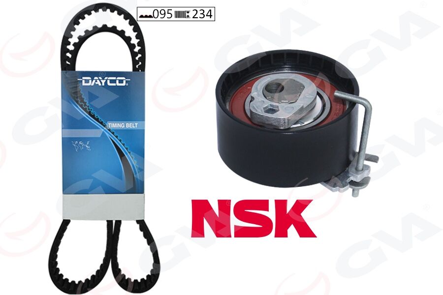 GVA 59T1425 EKSANTRİK GERGİ KİTİ 095x234 CLIO II-III-KANGOO-LOGAN-SANDERO-MODUS 1.2-1.2 16V D4F-D7F K015577XS 1680600QAW