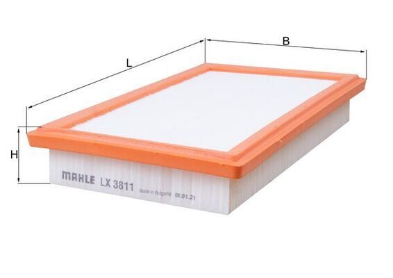 MAHLE LX3811 HAVA FILTRESI MERCEDES M274 W205 S205 C205 W213 R172
