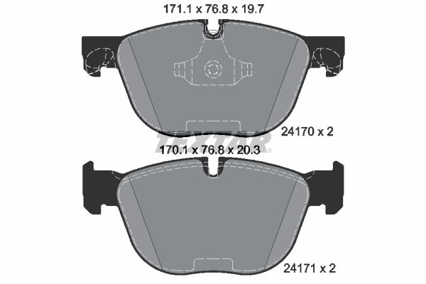TEXTAR 2417001 FREN BALATASI ON BMW E70 E71 F15 F85 F16 F86