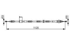 BOSCH 1987482363 EL FREN TELLERİ ARKA SAĞ JEEP GRAND/CHEROKEE 3.0CRD
