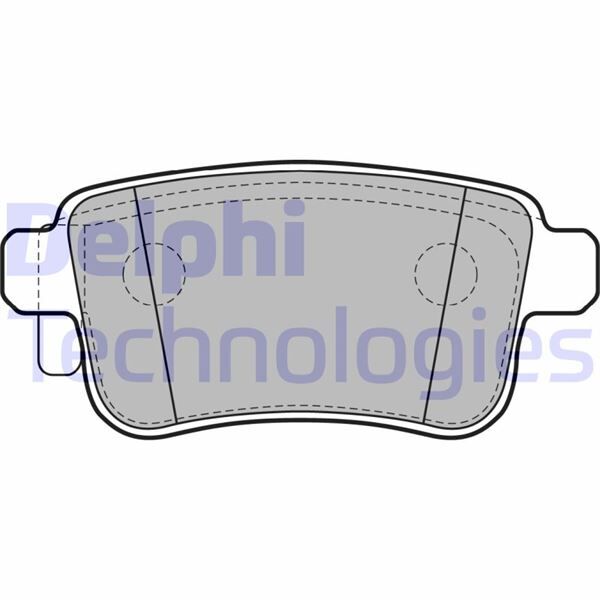 DELPHI LP2126 FREN BALATASI ARKA MERCEDES CITAN W415 12> . RENAULT KANGOO II 09>