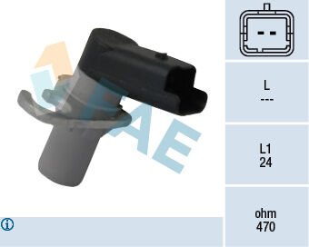 FAE 79117 KRANK DEVİR SENSÖRÜ PEUGEOT PARTNER-EXPERT-P206-P306-P308-P406-P408 CITROEN BERLINGO-C4-C5-XSARA 2. 0 16V 2.0 HDI SUZUKI GRAND VİTARA 01>05 2.0 16V 2.0HDI 2.2HDI 3.0 16V FIAT ULYSSE 02>11