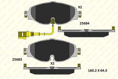 KALE 25683 203 15 MSH KD13 ÖN BALATA GOLF7-A3-LEON-TIGUAN-PASSAT-OCTAVIA-SUPERB 12 >