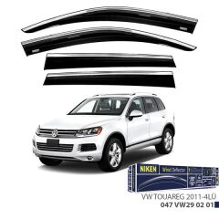 NIKEN 047VW290201 KROMLU CAM RÜZGARLIĞI VW TOUAREG 2011- 4LÜ