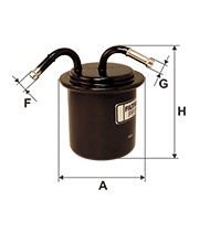 FILTRON FILT PP 909 IMPREZA (GD) : FORESTER (SF, SG) 2.0/2.0 T/2.5 97-07 YAKIT FILTRESI .