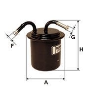 FILTRON FILT PP 909 IMPREZA (GD) : FORESTER (SF, SG) 2.0/2.0 T/2.5 97-07 YAKIT FILTRESI .
