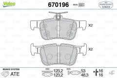 VALEO 9005132 ARKA DİSK FREN BALATASI FORD EDGE 2.0D 08/15-07/18 FORD KUGA 1.5/1.5D/1.6/2.0/2.0D 11/12> FTE KIRMIZI KUTU