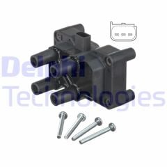 DELPHI GN10205-12B1 ATESLEME BOBINI FIESTA V-VI 01>11 FUSION 01>12 1.25-1.3-1.4-1.6TI FOCUS II C MAX 1.4-1.6TI VOLVO C30 06>12 S40 II 05>12 V50 05>12 1.6 BAGLANTI CIVATLARI ILE BERABER