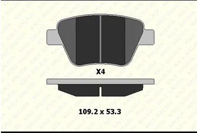 KALE 24693 187 14 ANS KD13 FREN BALATASI ON MERCEDES CITAN W415 12> . RENAULT KANGOO III 08> 1.5dCi 1.6 16V