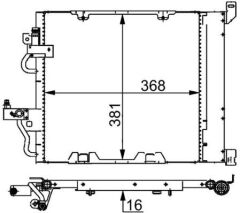 MAHLE AC376000S KLİMA RADYATÖRÜ KONDENSERİ OPEL ASTRA H 04>10 ZAFIRA B 05>15 1.3-1.7-1.9 CDTI-DT-DTH-DTL