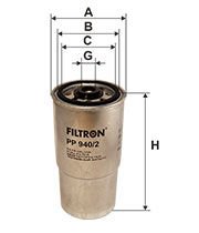 FILTRON FILT PP 940/2 E34-E36-E38-E39 YAKIT FILTRESI