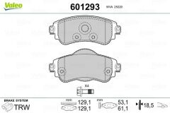 VALEO 9001175 ÖN FREN BALATASI CITROEN C4 B7 1.4 VTI 09 > C4 1.6 HDI 11/2009 > DS4 1.6 HDI 1. 4.2011 > FTE KIRMIZI KUTU