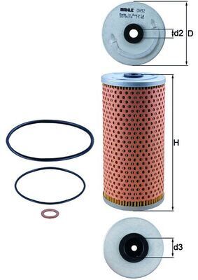 MAHLE OX92D YAG FILTRESI MERCEDES M119 W124 W210 W140 C140 W124 R129
