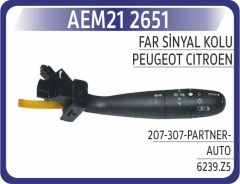 AEM21 2651 FAR SİNYAL KOLU PEUGEOT 207-307-PARTNER-AUTO