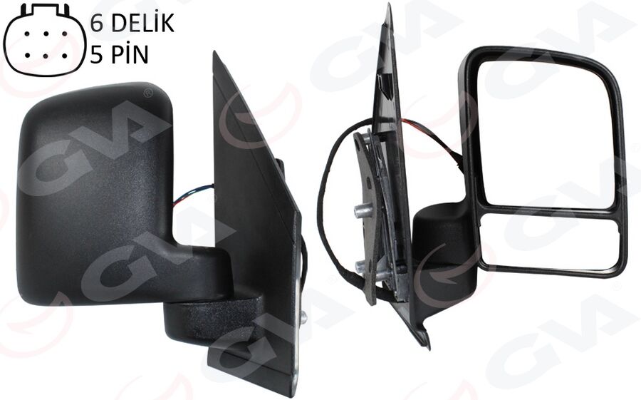 GVA 1033152 DIŞ DİKİZ AYNASI SAĞ FORD CONNECT 02> ELEKTRİKLİ