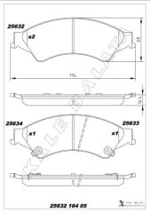 KALE 25632 164 05 ANS KD20 ON FREN BALATASI RANGER TKE 2.2TDCI / 3.2TDCI 4 4 12 ></i>