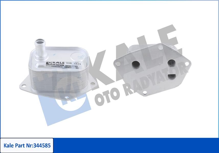 KALE 344585 YAĞ SOĞUTUCU HYUNDAI ACCENT ERA MATRIX 1.5L D4FA 06-10 / İ20 1.4L D4FC 10-> / İ30 1.6L D4FB 07-> / GETZ 1.5L 06-10 / KIA RIO 1.5L D4FA 05-11 / CEED CERATO 1.6L D4FB 07-> / VENGA SOUL 1.6L D4FB 10->