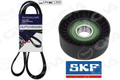 GVA 59A1106 ALTERNATÖR GERGİ KİTİ KÜTÜKSÜZ RENAULT CLIO II 98>05 KANGOO 01> MEGANE II 02>08 MODUS 04> 1.4 16V- 1.6 16V-1.5dCi 5PK1200
