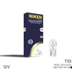 NIKEN 0630010404 NIKEN T10 PARK AMPULU W5W W2.1x9.5d 12V 10LU