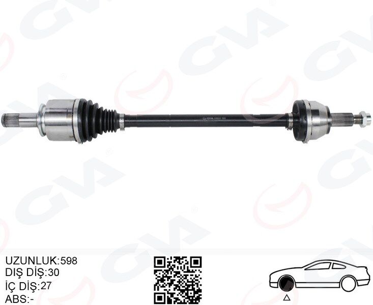 GVA 4499222 KOMPLE AKS ARKA SOL DEFENDER L663 DISCOVERY 5 L462 R.R 4 VOGUE L405 R.R SPORT 2 L494 837MM
