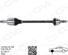 GVA 4499222 KOMPLE AKS ARKA SOL DEFENDER L663 DISCOVERY 5 L462 R.R 4 VOGUE L405 R.R SPORT 2 L494 837MM