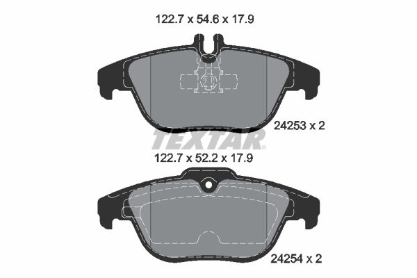 TEXTAR 2425301 FREN BALATASI ARKA MERCEDES W204 S204 X204 C207 A207