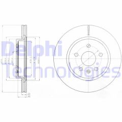 DELPHI BG4190 ARKA FREN AYNASI INSIGNIA A 08> SAAB 9-5 YS3G 10> 17 JANT-18 JANT 315x22.9x5DLxHAVALI