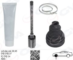 GVA 4499114 AKS MILI ÖN İÇ SAĞ BMW F10 F12 F13 F06 xDrıve SANZIMAN TARAFI UZUNLUK-> 485MM