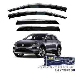 NIKEN 047VW380201 KROMLU CAM RÜZGARLIĞI VW T-ROC 2019- 4LÜ