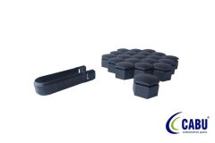 CABU 220668 BİJON KAPAĞI SİYAH 22X21mm INSIGNIA - A 20 ADET 220644