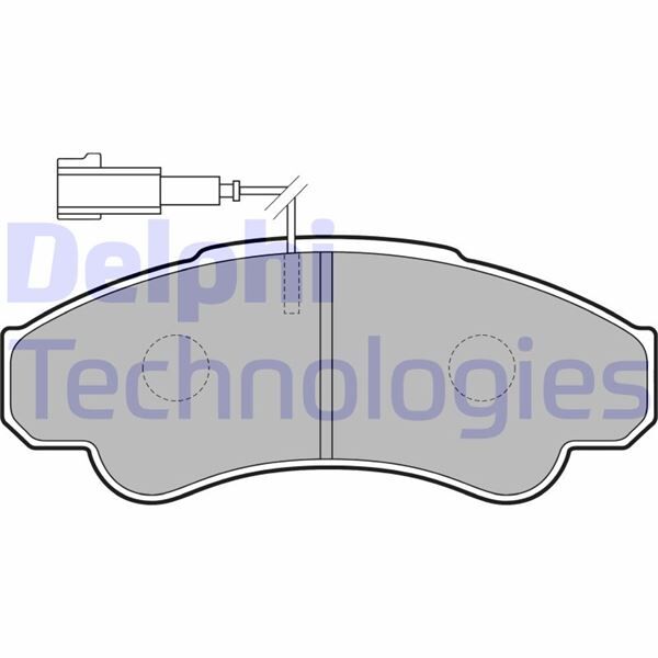 DELPHI LP1751 ÖN FREN BALATASI FİŞLİ BOXER 02/06 JUMPER 02/06 DUCATO 02/06 B.Y TİP 1800 KG